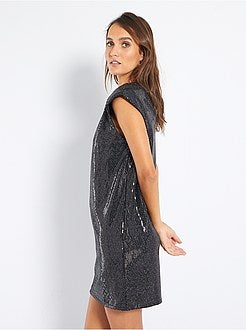 Vestido com lantejoulas - Kiabi