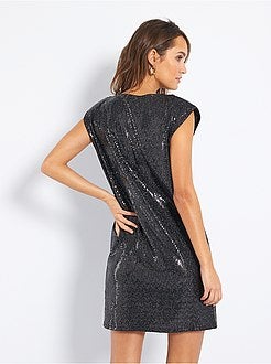 Vestido com lantejoulas - Kiabi