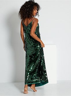 Vestido com lantejoulas - Kiabi