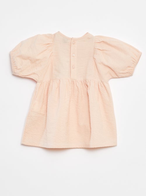 Vestido com mangas de balão - Kiabi