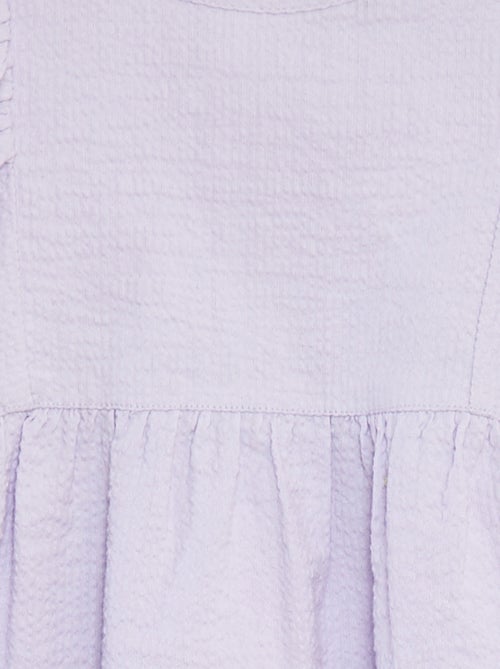 Vestido com mangas de balão - Kiabi