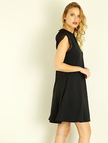 Vestido com mangas de renda - Kiabi