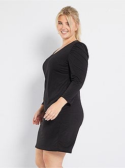 Vestido com mangas em balão - Kiabi