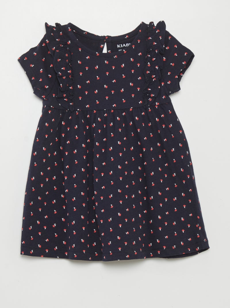Vestido com motivo AZUL - Kiabi