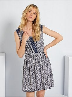 Vestido com motivo - Kiabi