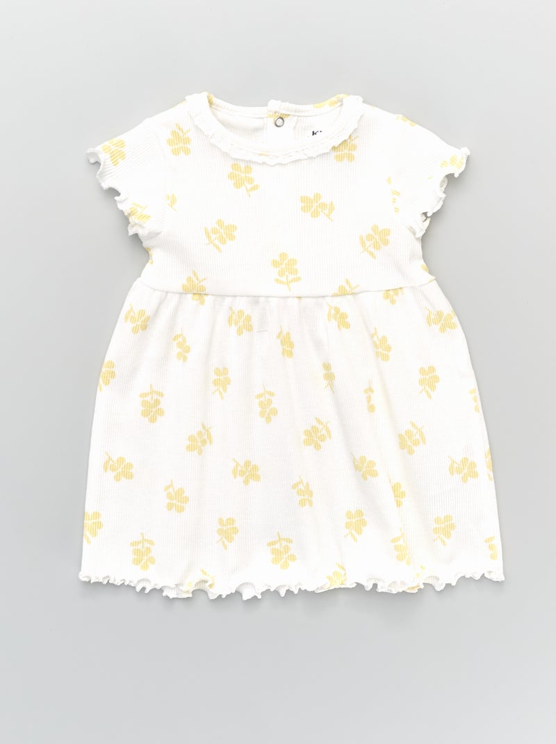 Vestido com motivo BRANCO - Kiabi