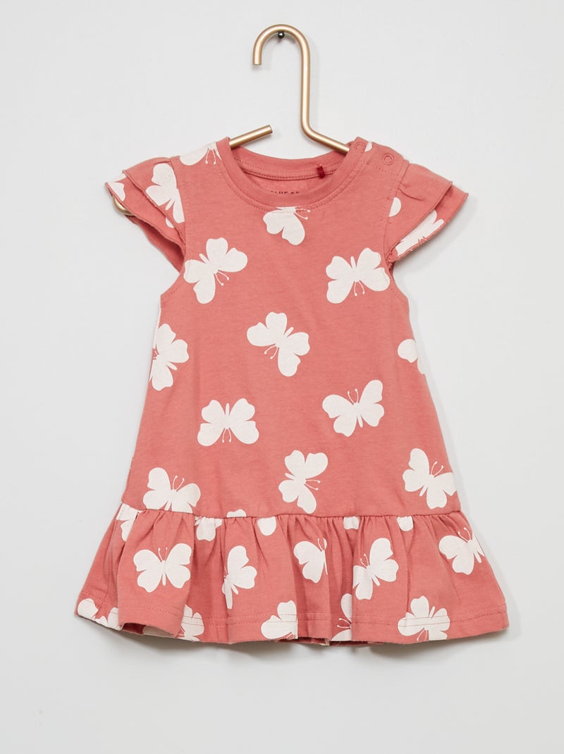 Vestido com motivo Rosa - Kiabi