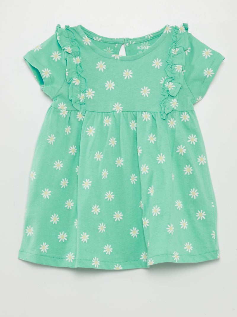 Vestido com motivo VERDE - Kiabi