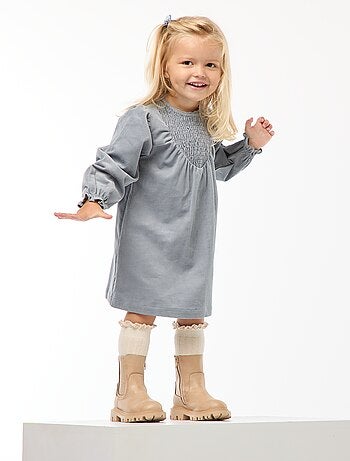 Vestido com padrão em veludo