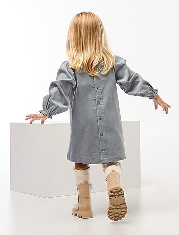 Vestido com padrão em veludo
