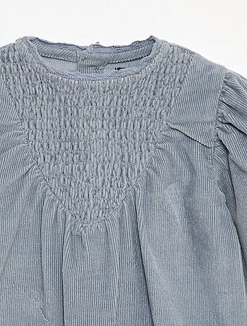 Vestido com padrão em veludo