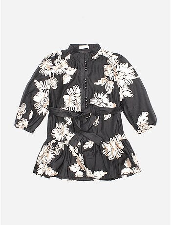 Vestido com padrão floral - kids star