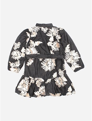 Vestido com padrão floral - kids star