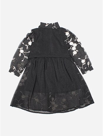Vestido com padrão floral - Kids Star