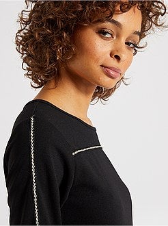 Vestido com pormenor brilhante - Kiabi