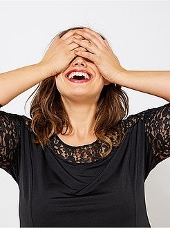 Vestido com renda - Kiabi