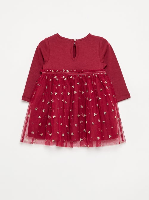 Vestido com saia de tule 'Minnie' 'Disney' - Kiabi