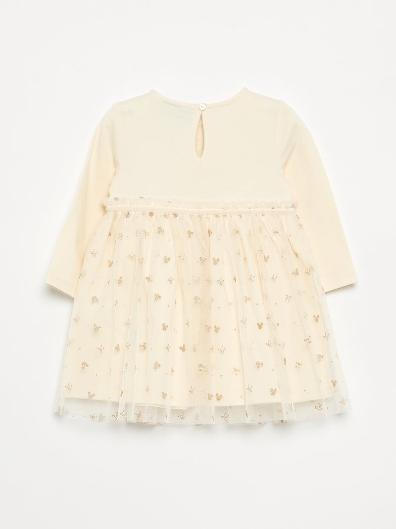 Vestido com saia em tule 'Minnie' 'Disney' Branco - Kiabi