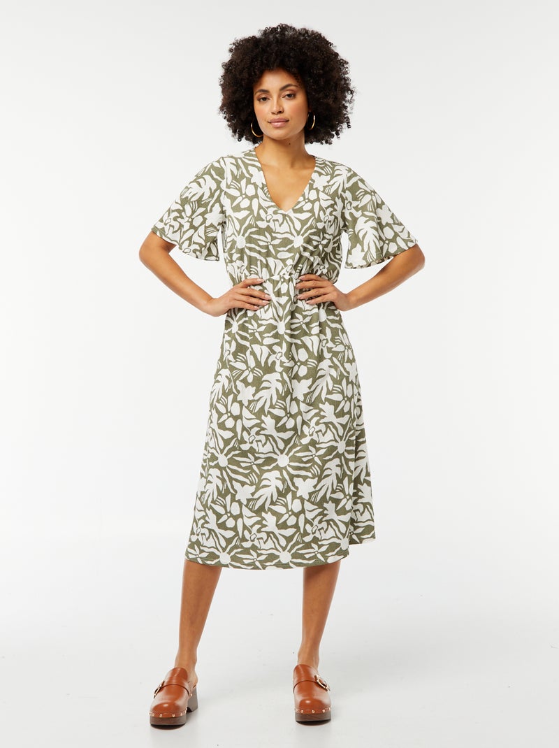 Vestido comprido  - So Easy CAQUI - Kiabi