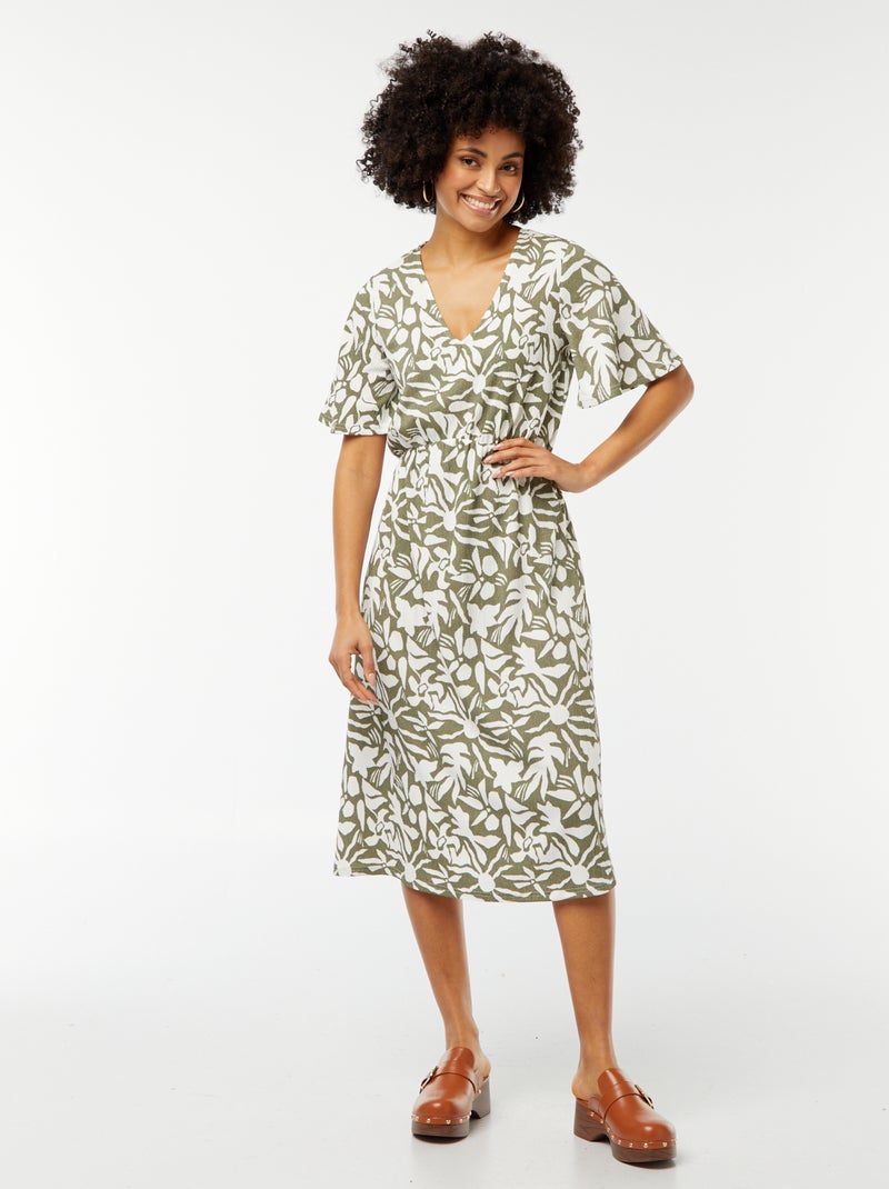 Vestido comprido  - So Easy CAQUI - Kiabi