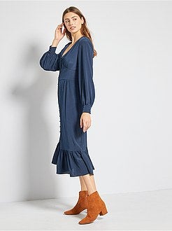 Vestido comprido - Kiabi