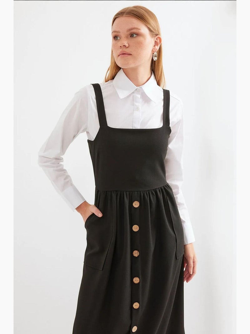 Vestido comprido bdart Preto - Kiabi