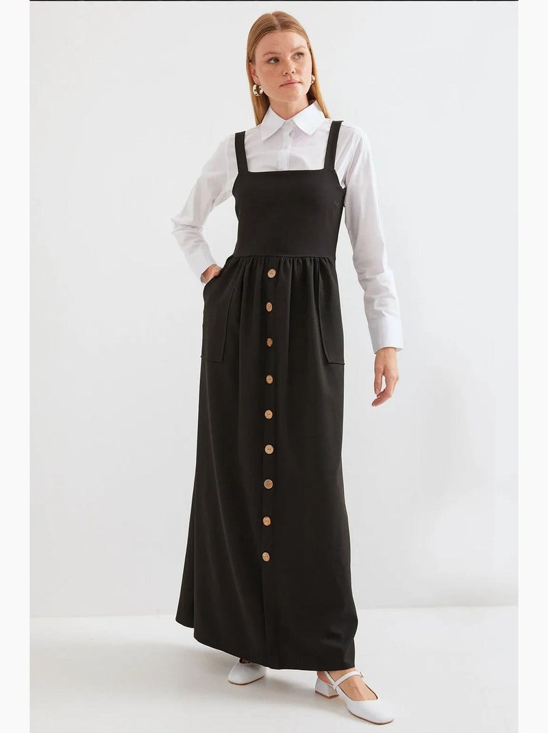 Vestido comprido bdart Preto - Kiabi