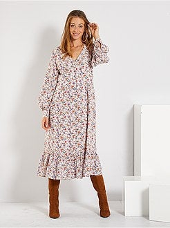 Vestido comprido - Kiabi