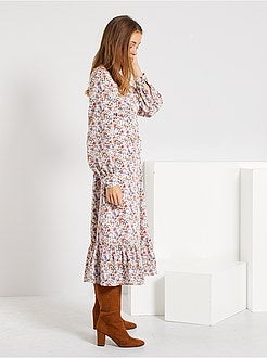 Vestido comprido - Kiabi