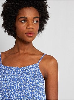 Vestido comprido com alças - Kiabi