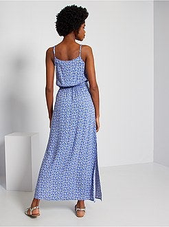 Vestido comprido com alças - Kiabi