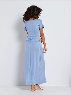 Vestido comprido com cós deslizante - Kiabi