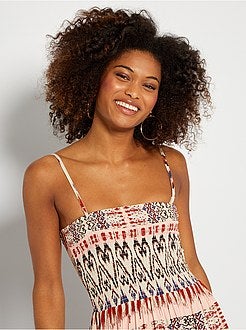 Vestido comprido com favos de mel 'JDY' - Kiabi