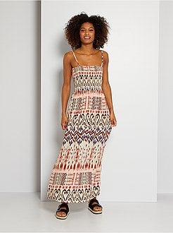 Vestido comprido com favos de mel 'JDY' - Kiabi