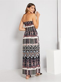 Vestido comprido com favos de mel 'JDY' - Kiabi