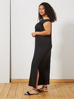 Vestido comprido com ombros à mostra - Kiabi