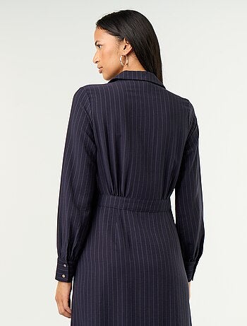 Vestido comprido corte camisa