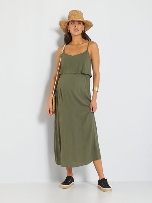 Vestido comprido de amamentação - Kiabi