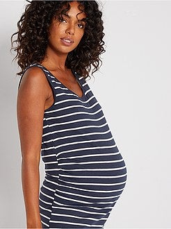 Vestido comprido de grávida concebido ecologicamente - Kiabi