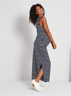 Vestido comprido de grávida concebido ecologicamente - Kiabi