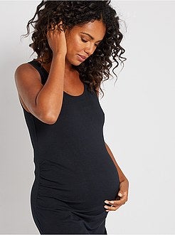 Vestido comprido de grávida concebido ecologicamente - Kiabi