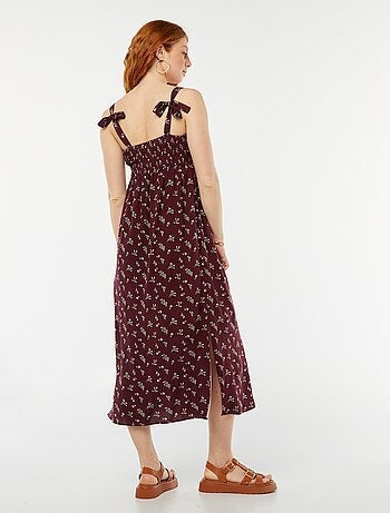 Vestido comprido de grávida sem mangas