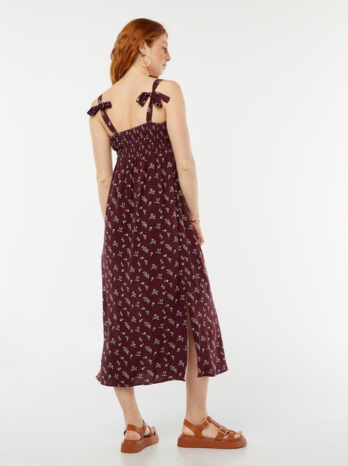 Vestido comprido de grávida sem mangas - Kiabi