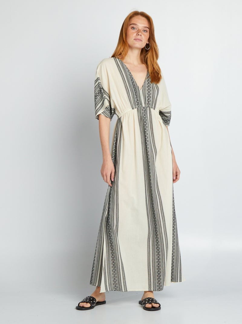 Vestido comprido de praia BRANCO - Kiabi