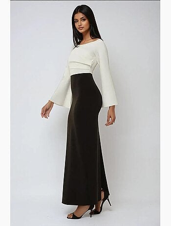 Vestido comprido elegante e exclusivo feito à medida hiccup