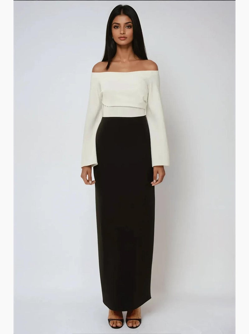 Vestido comprido elegante e exclusivo feito à medida hiccup Preto - Kiabi