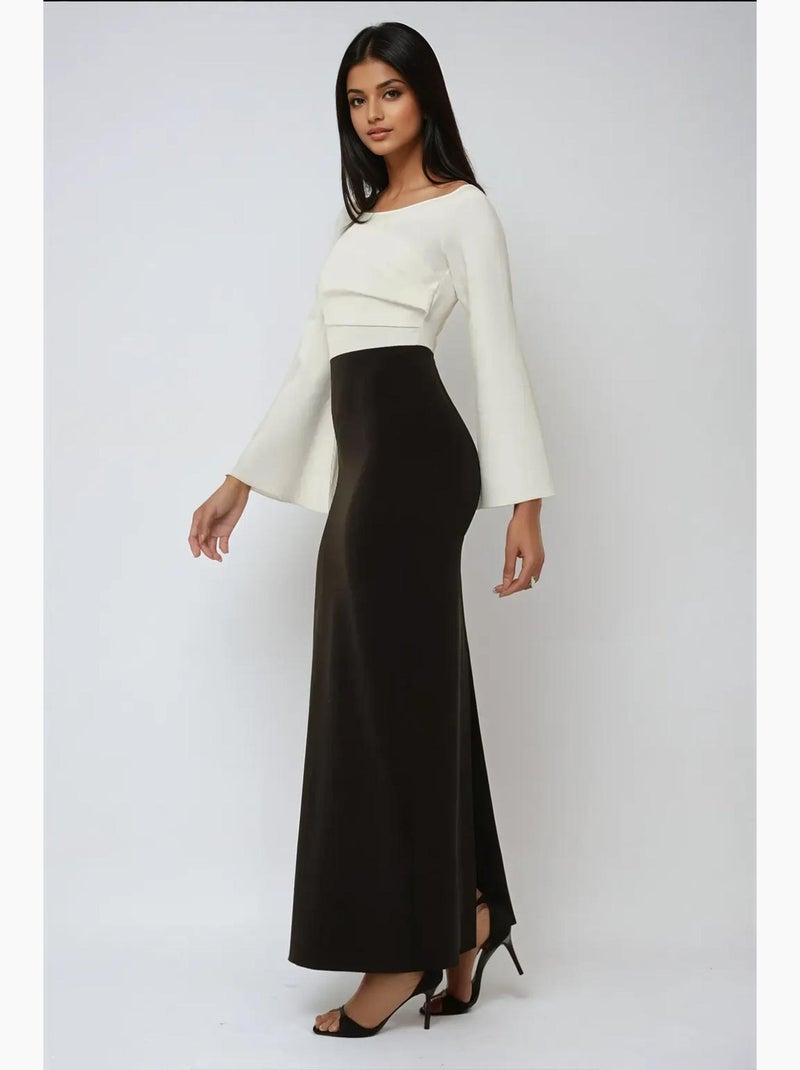 Vestido comprido elegante e exclusivo feito à medida hiccup Preto - Kiabi