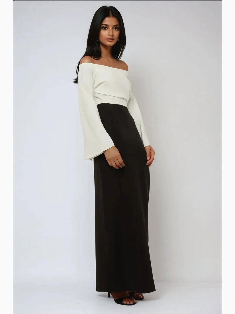 Vestido comprido elegante e exclusivo feito à medida hiccup Preto - Kiabi