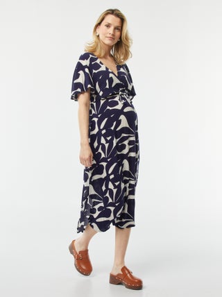 Vestido comprido em malha crepe