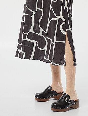 Vestido comprido em malha crepe